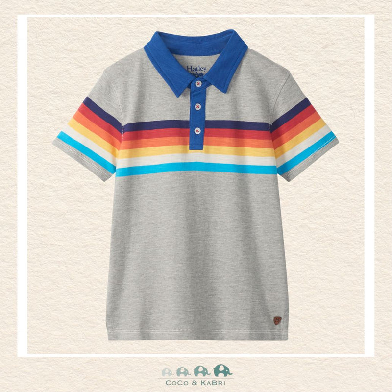 🇨🇦 Hatley: Boys' 70's Stripes Polo Shirt, CoCo & KaBri Children's Boutique