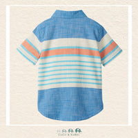 🇨🇦 Hatley: Boys' Fresh Stripes Chambray Button Down Shirt, CoCo & KaBri Children's Boutique