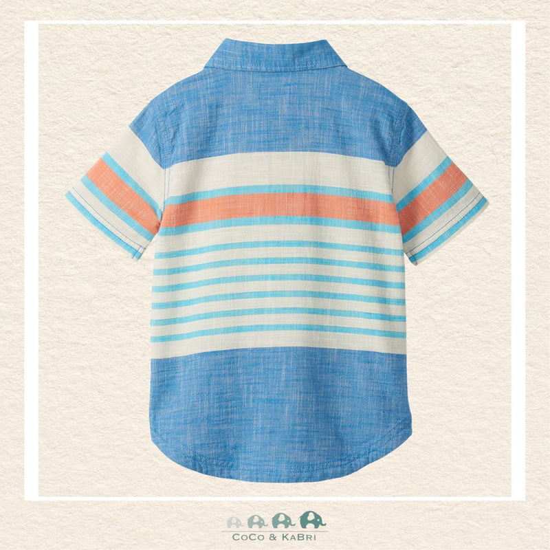 🇨🇦 Hatley: Boys' Fresh Stripes Chambray Button Down Shirt, CoCo & KaBri Children's Boutique