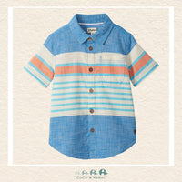 🇨🇦 Hatley: Boys' Fresh Stripes Chambray Button Down Shirt, CoCo & KaBri Children's Boutique