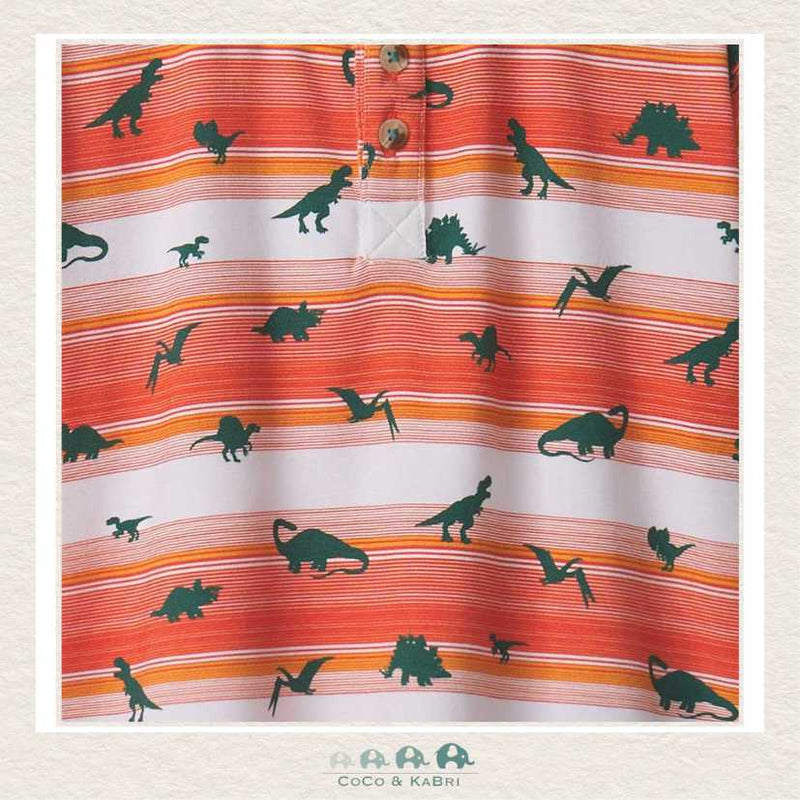 🇨🇦 Hatley: Boys Mini Dino Bamboo Henley Tee, CoCo & KaBri Children's Boutique
