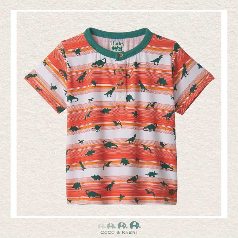 🇨🇦 Hatley: Boys Mini Dino Bamboo Henley Tee, CoCo & KaBri Children's Boutique