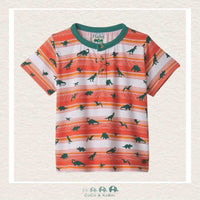 🇨🇦 Hatley: Boys Mini Dino Bamboo Henley Tee, CoCo & KaBri Children's Boutique
