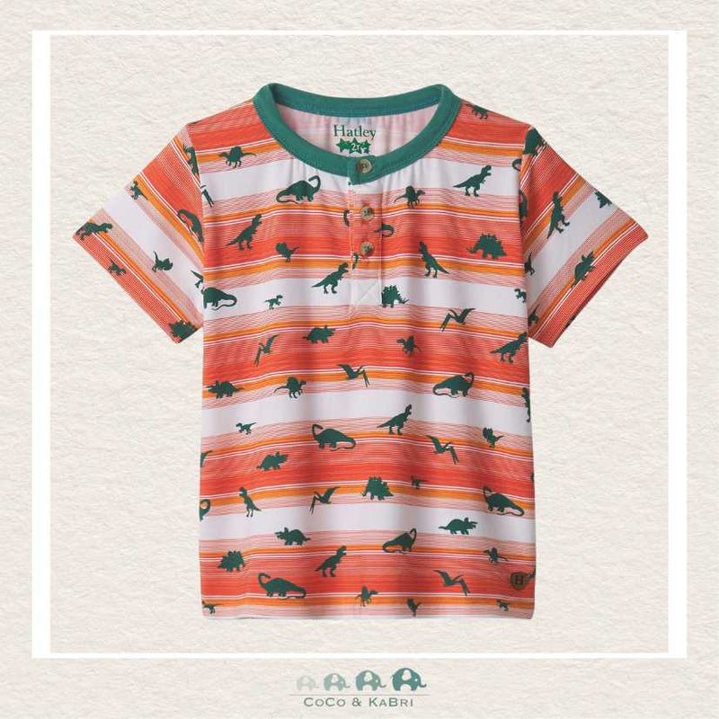🇨🇦 Hatley: Boys Mini Dino Bamboo Henley Tee, CoCo & KaBri Children's Boutique