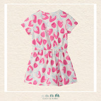 Back view of the Hatley Girls' Delicious Berries Dress showing the clean construction and the professional, stay-put hemline for active play