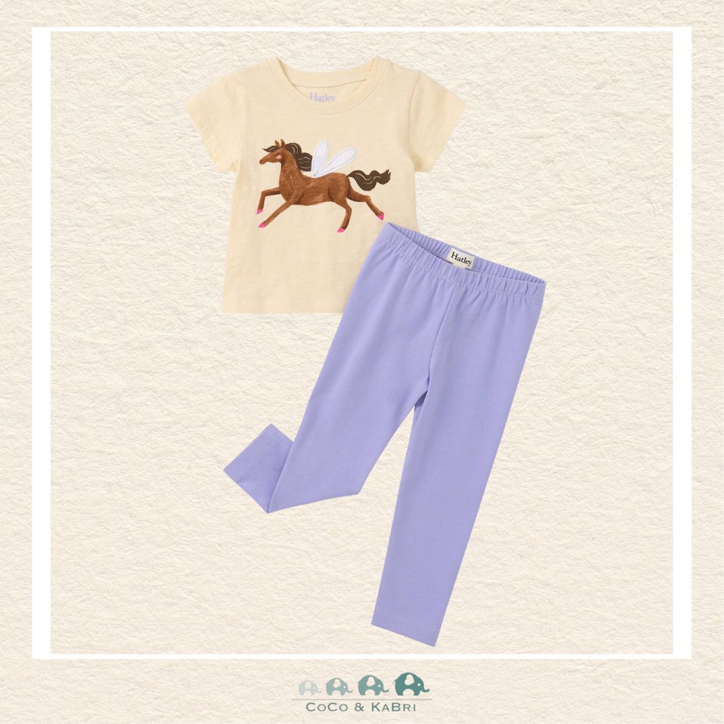 🇨🇦 Hatley: Dreamy Horse Tee & Legging Set, CoCo & KaBri Children's Boutique