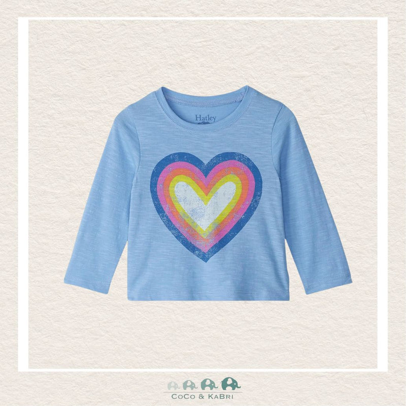 🇨🇦 Hatley: Girls Blue Heart Tshirt, CoCo & KaBri Children's Boutique