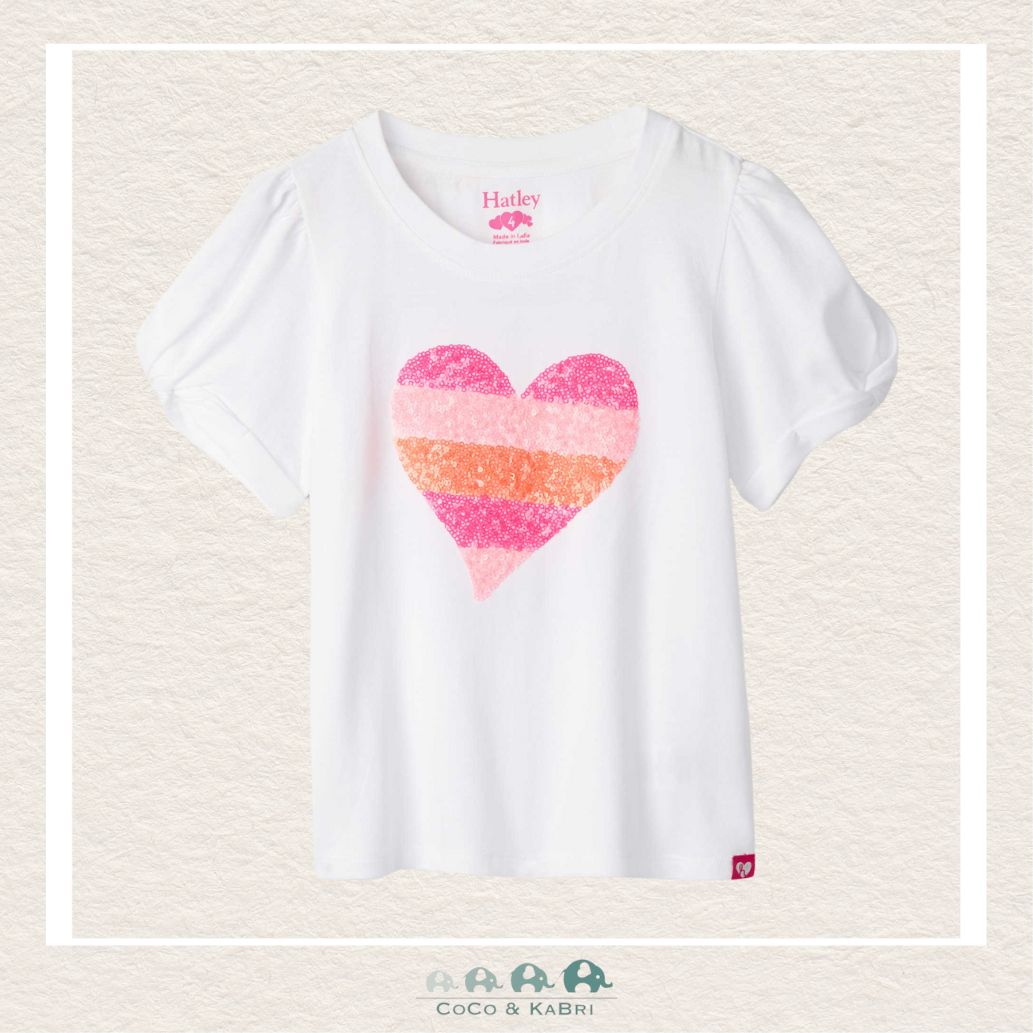 🇨🇦 Hatley: Girls Double Hearts Tee, CoCo & KaBri Children's Boutique