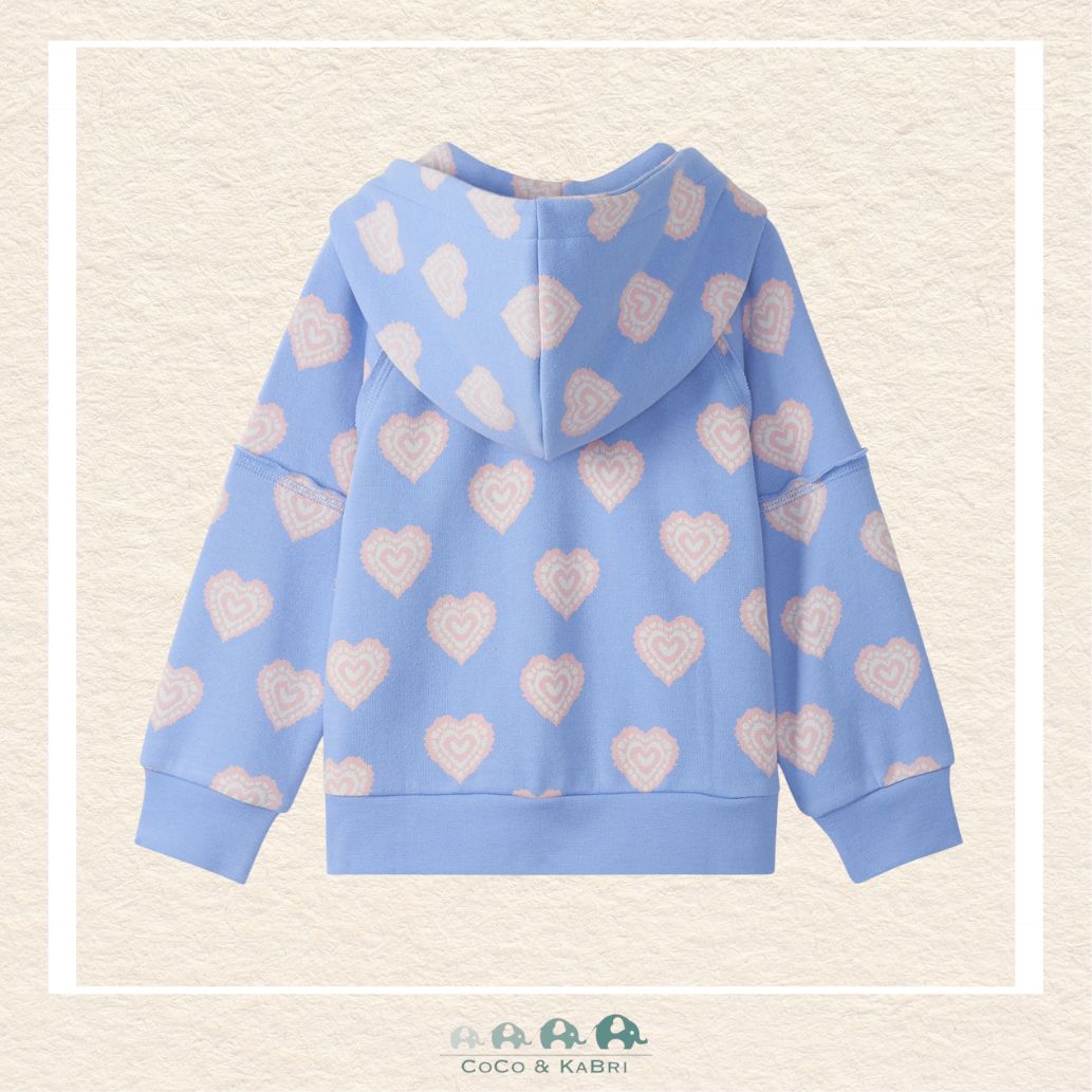 🇨🇦 Hatley: Heart Burst Raw Edge Hoodie, CoCo & KaBri Children's Boutique