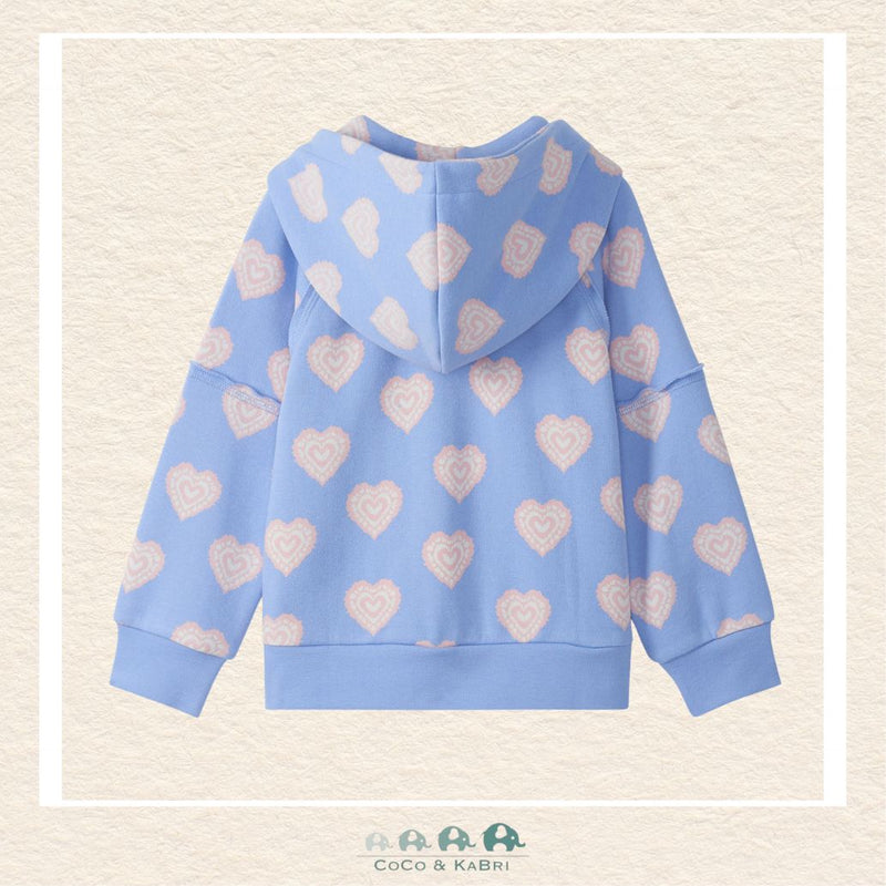 🇨🇦 Hatley: Heart Burst Raw Edge Hoodie, CoCo & KaBri Children's Boutique