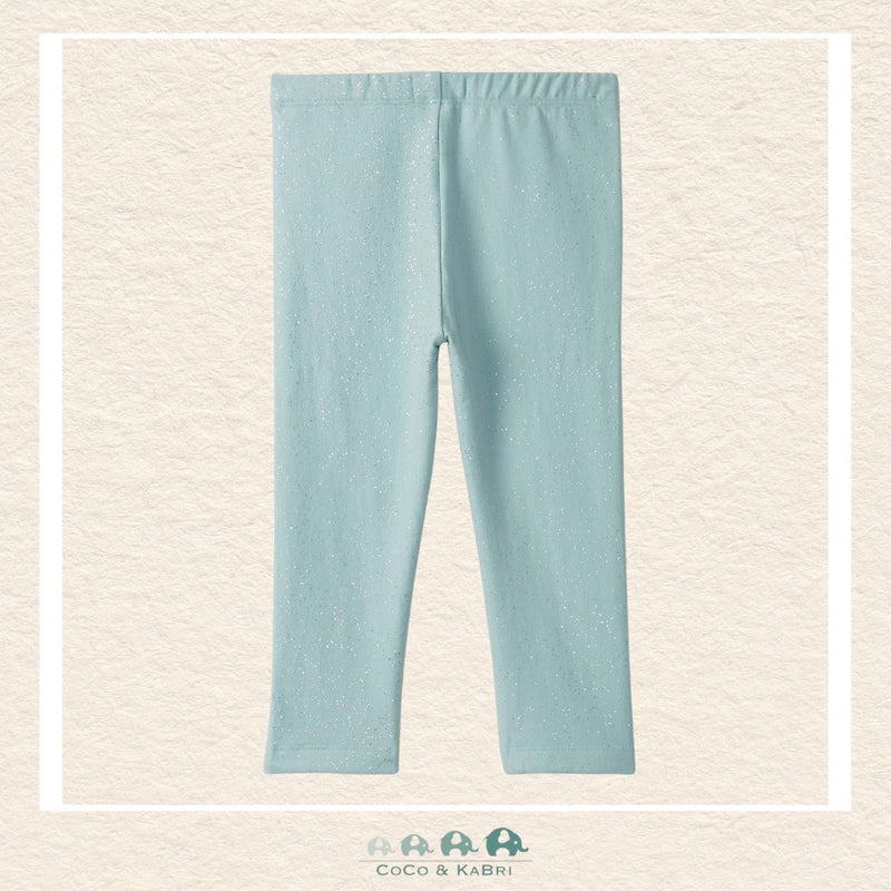 🇨🇦 Hatley Pastel Turquoise Sparkle Cozy Leggings, CoCo & KaBri Children's Boutique