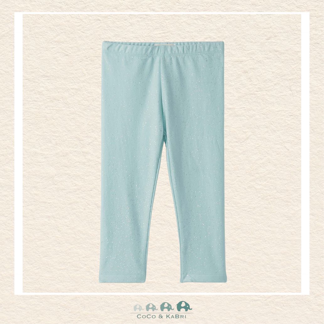 🇨🇦 Hatley Pastel Turquoise Sparkle Cozy Leggings, CoCo & KaBri Children's Boutique