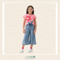 🇨🇦 Hatley: Smokey Blue Wash Cropped Paperbag Pants, CoCo & KaBri Children's Boutique