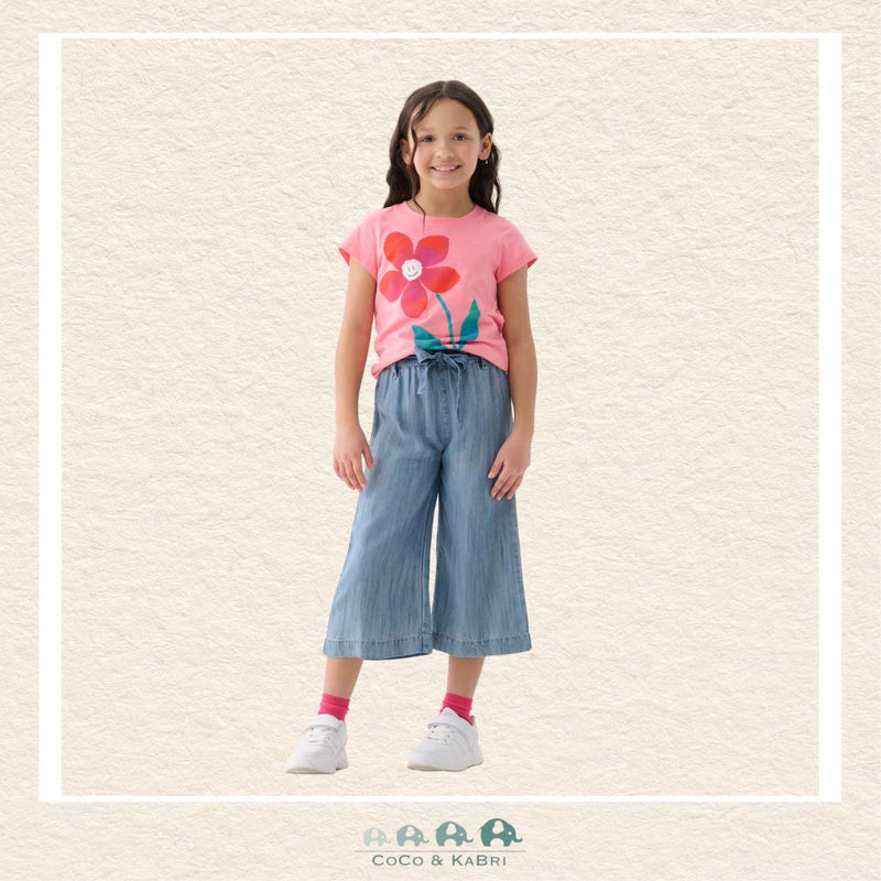 🇨🇦 Hatley: Smokey Blue Wash Cropped Paperbag Pants, CoCo & KaBri Children's Boutique