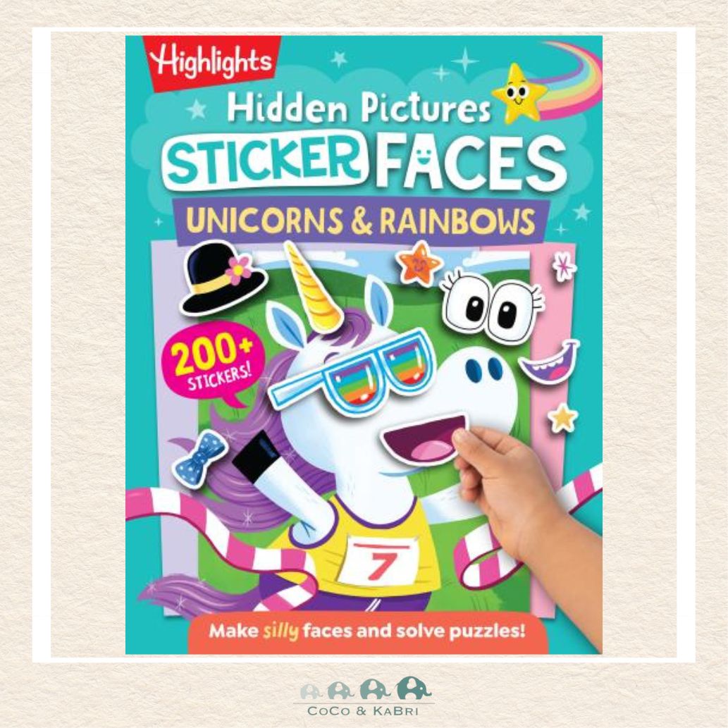 Hidden Pictures Sticker Faces: Unicorns & Rainbows, CoCo & KaBri Children's Boutique