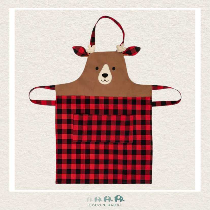 Holiday Apron - Checkered Reindeer, CoCo & KaBri Children's Boutique
