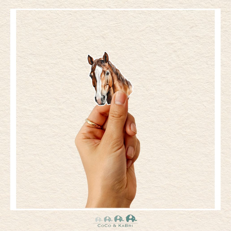 Horse Head Sticker - Brown, CoCo & KaBri Children's Boutique