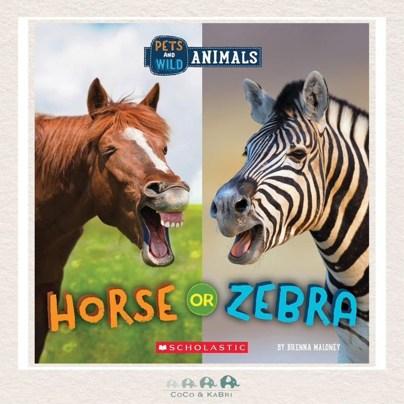 Horse or Zebra (Wild World: Pets and Wild Animals), CoCo & KaBri Children's Boutique