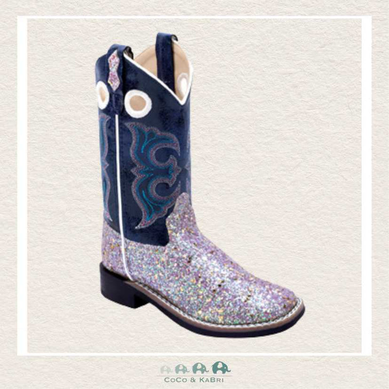 Jama Old West Cowboy Boot - Purple Sparkle (BRD3), CoCo & KaBri Children's Boutique