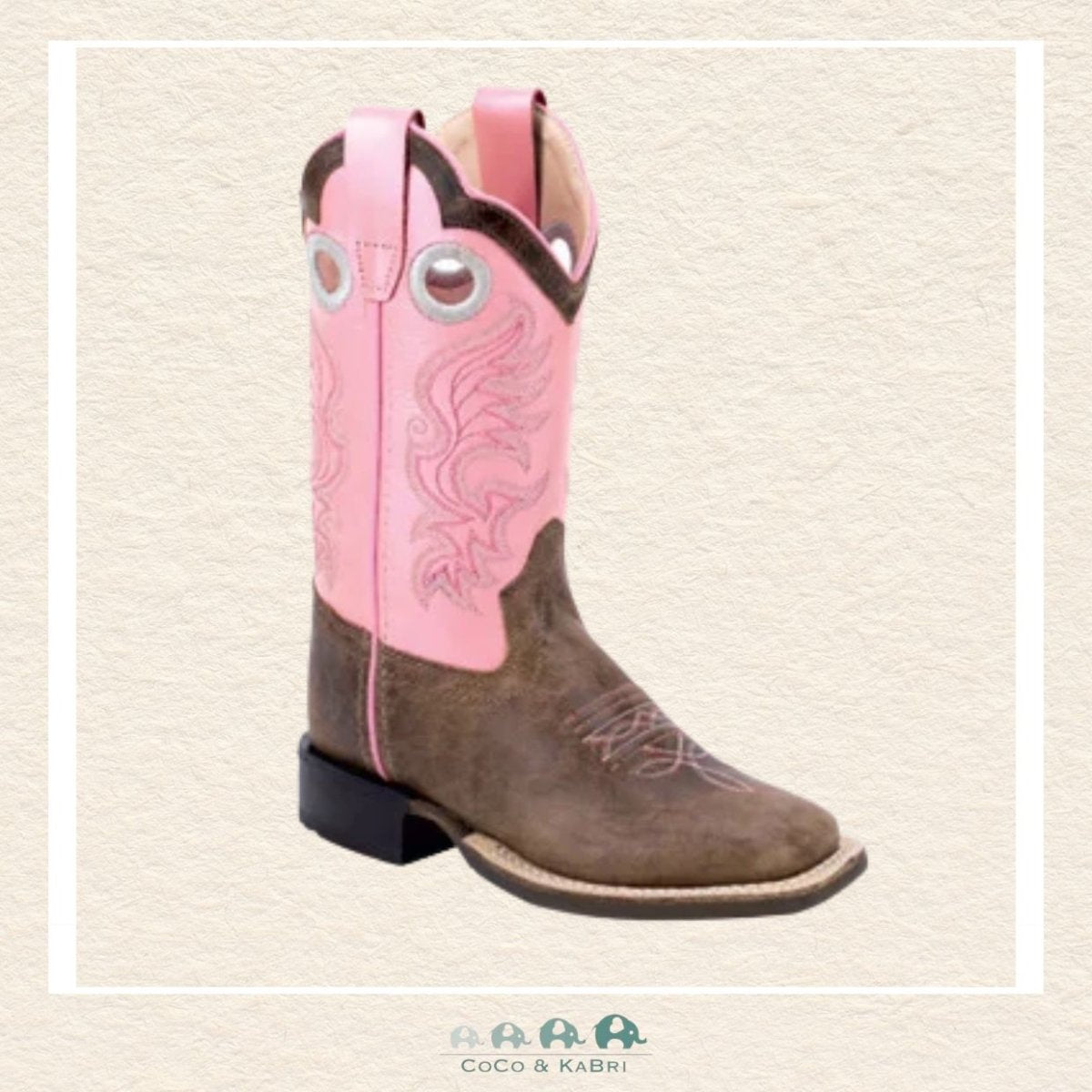 Jama Old West:Children/Youth Cowboy Boots - Pink, CoCo & KaBri Children's Boutique, Brooks Alberta Canada