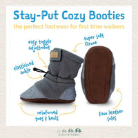   🇨🇦 Jan & Jul Baby Stay - Put Cozy Booties | Black, CoCo & KaBri Children's Boutique