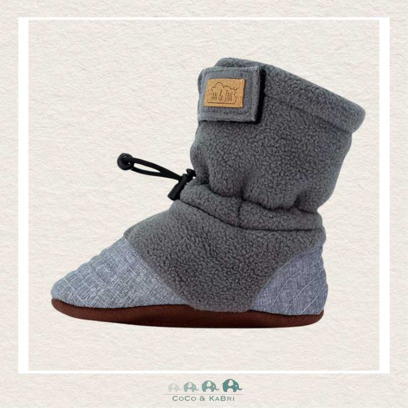   🇨🇦 Jan & Jul Baby Stay - Put Cozy Booties | Heather Grey, CoCo & KaBri Children's Boutique