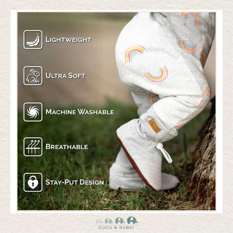   🇨🇦 Jan & Jul Baby Stay - Put Lite Booties | Pebble Grey, CoCo & KaBri Children's Boutique