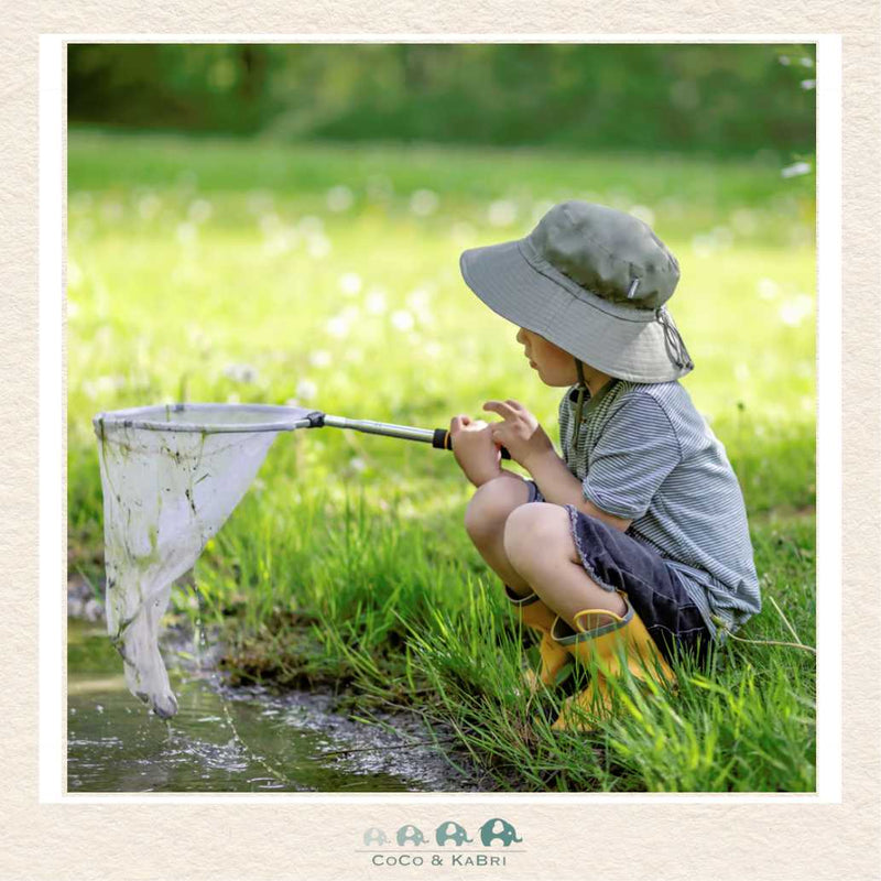   🇨🇦 Jan & Jul: Grow With Me Cotton Bucket Hat - Army Green, CoCo & KaBri Children's Boutique