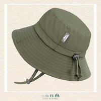 Jan & Jul: Grow With Me Cotton Bucket Hat - Army Green, CoCo & KaBri Children's Boutique