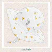   🇨🇦 Jan & Jul: Grow With Me Cotton Floppy Hat - Yellow Flower, CoCo & KaBri Children's Boutique