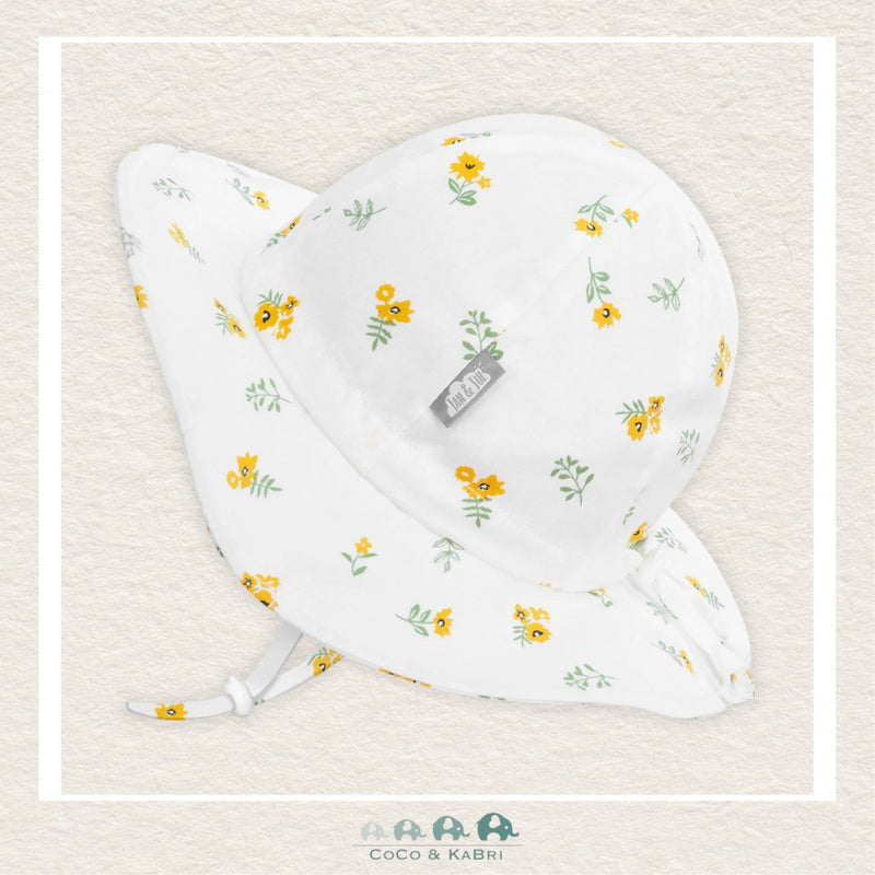   🇨🇦 Jan & Jul: Grow With Me Cotton Floppy Hat - Yellow Flower, CoCo & KaBri Children's Boutique