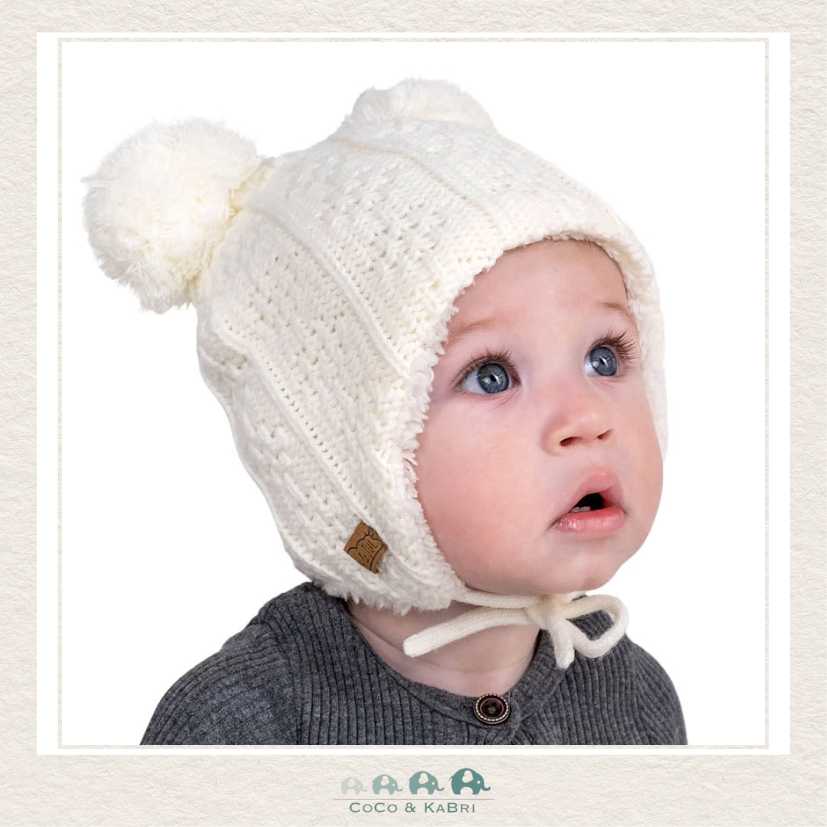   🇨🇦 Jan & Jul Knit Bear Beanie - Cream, CoCo & KaBri Children's Boutique