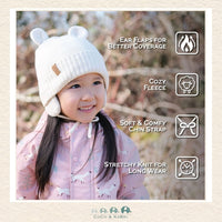 🇨🇦 Jan & Jul Knit Bear Hat - Vanilla Cream, CoCo & KaBri Children's Boutique