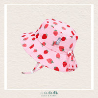 🇨🇦 Jan & Jul: Pink Strawberry Aqua Dry Bucket Hat, CoCo & KaBri Children's Boutique