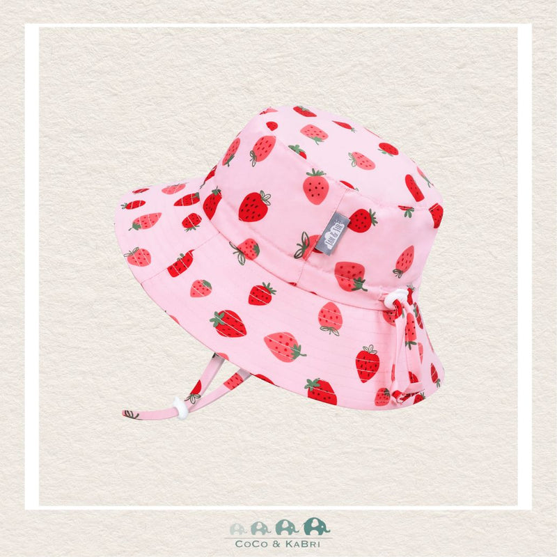 🇨🇦 Jan & Jul: Pink Strawberry Aqua Dry Bucket Hat, CoCo & KaBri Children's Boutique