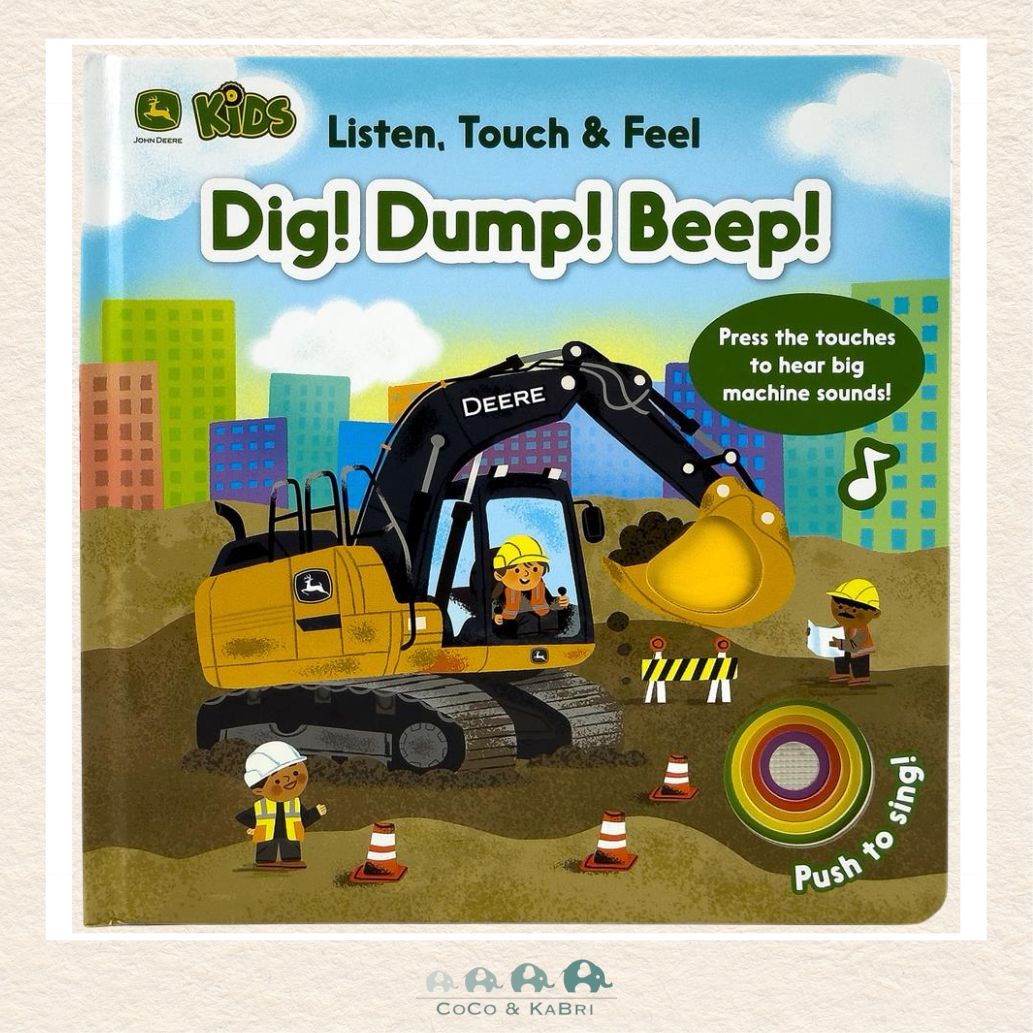 John Deere Kids Listen Touch &amp; Feel Dig! Dump! Beep!, CoCo & KaBri Children's Boutique