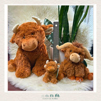 Jomanda: Brown Highland Cow Plush Large - 30cm, CoCo & KaBri Children's Boutique