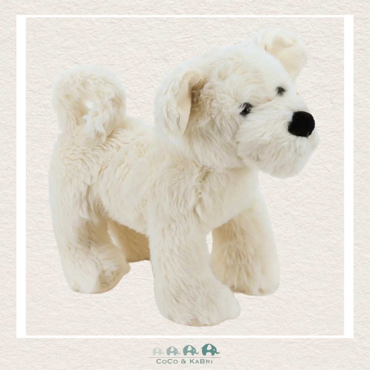 Jomanda: Puppy Dog Soft Plush Toy Cream - 20cm, CoCo & KaBri Children's Boutique