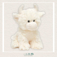 Jomanda: Soft Toy Highland Cream Coo Cow - White 20cm, CoCo & KaBri Children's Boutique