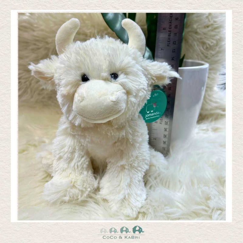 Jomanda: Soft Toy Highland Cream Coo Cow - White 20cm, CoCo & KaBri Children's Boutique