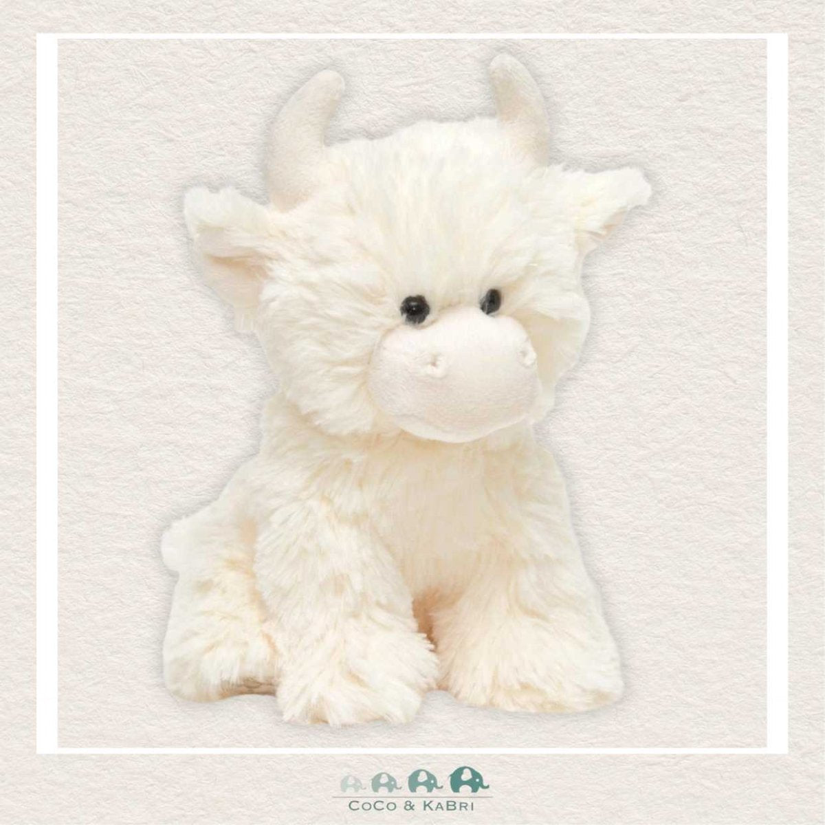 Jomanda: Soft Toy Highland Cream Coo Cow - White 30cm, CoCo & KaBri Children's Boutique