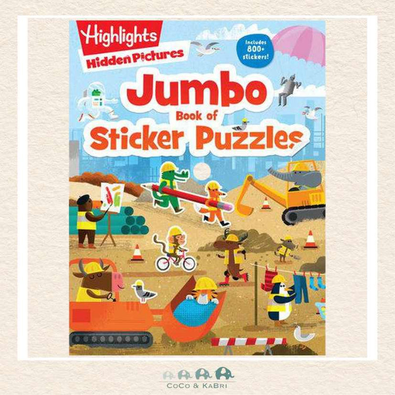 Jumbo Book of Sticker Puzzles, CoCo & KaBri Children's Boutique