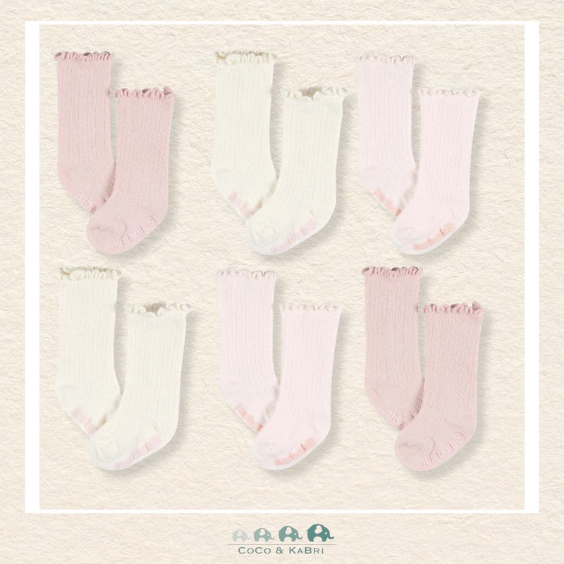 Just Born - 6 Pack Pink Socks, CoCo & KaBri Children's Boutique, Brooks Alberta Canada