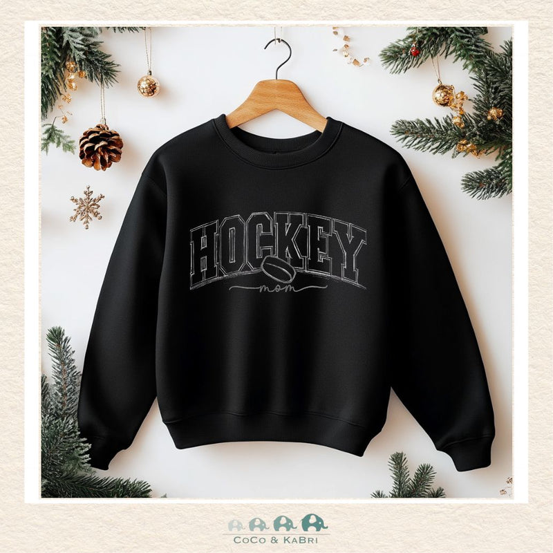 Ladies Hockey Mom (1) - Black (Made To Order), CoCo & KaBri Children's Boutique