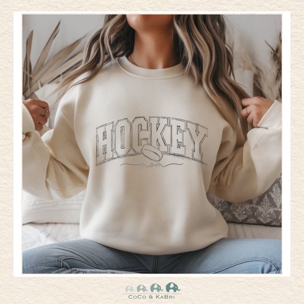 Ladies Hockey Mom (1) - Sand (Made To Order), CoCo & KaBri Children's Boutique