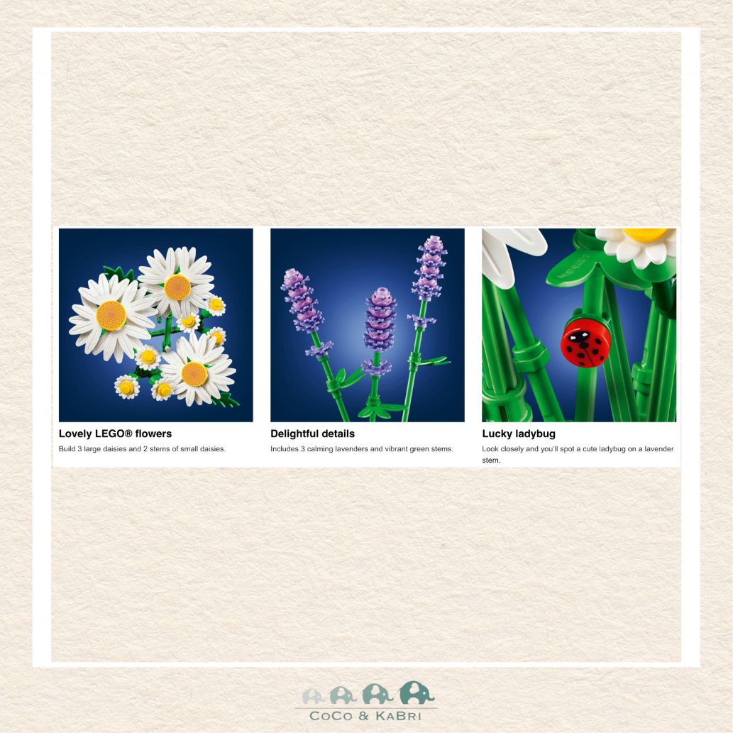 LEGO® Botanicals Daisies, CoCo & KaBri Children's Boutique, Brooks Alberta Canada