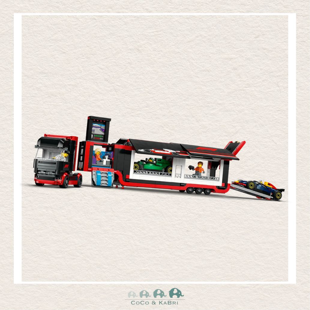 LEGO® City F1® Truck with RB20 & AMR24 F1® Cars playset, CoCo & KaBri Children's Boutique