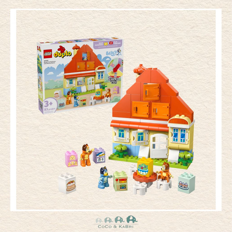 LEGO® DUPLO® Bluey: Bluey’s Family House with Memory Game, CoCo & KaBri Children's Boutique