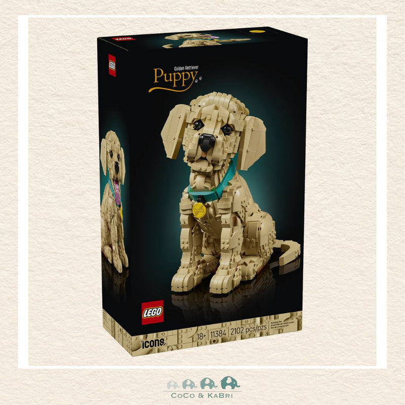 LEGO® Icons Golden Retriever Puppy, CoCo & KaBri Children's Boutique, Brooks Alberta Canada