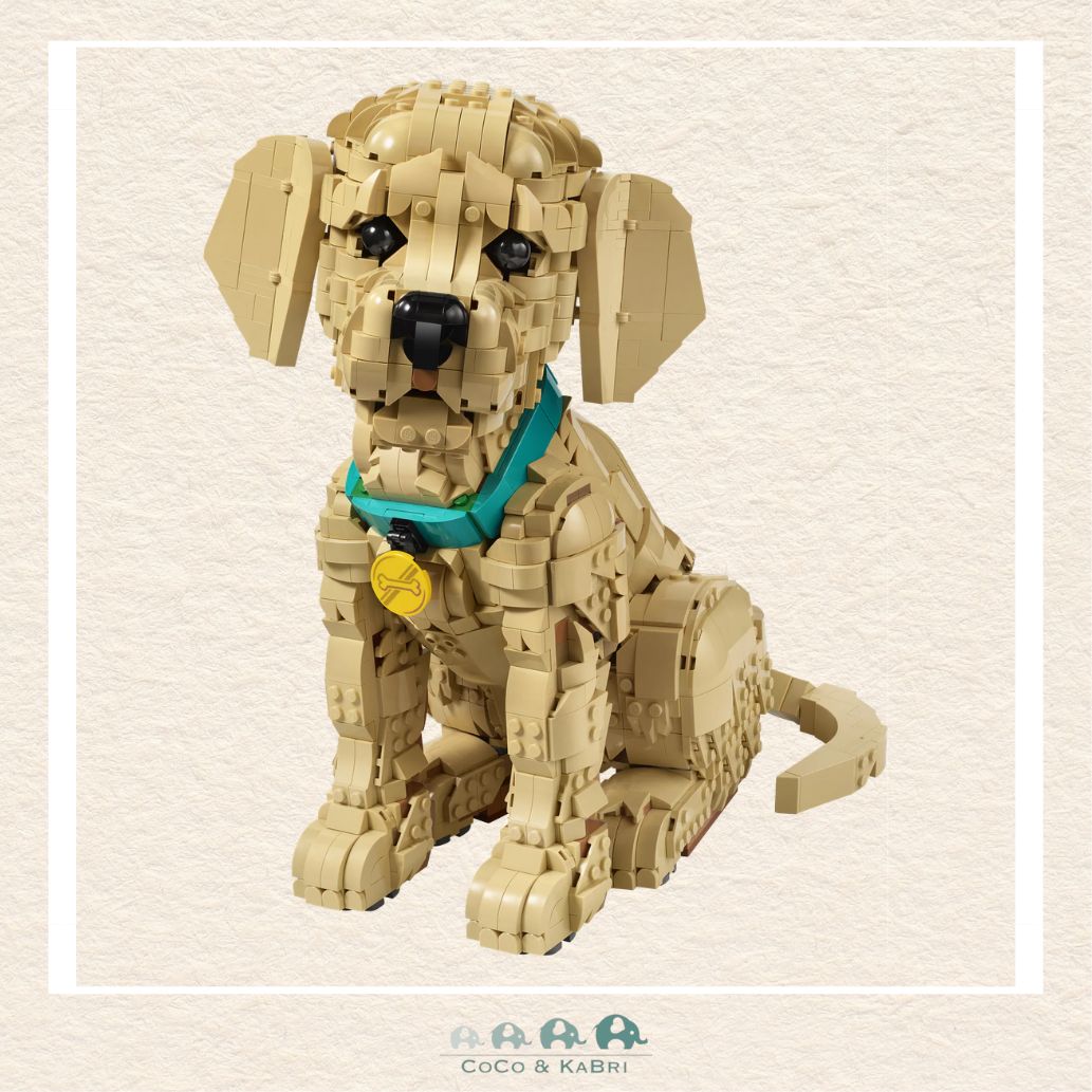 LEGO® Icons Golden Retriever Puppy, CoCo & KaBri Children's Boutique, Brooks Alberta Canada